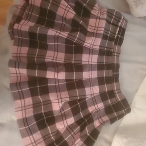 Brand: Love Tree. Size: Large. Color: pink and black plaid